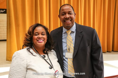 Stoneview Elementary School Principal Cassandra Davis and Lithonia High School Principal Darrick McCray