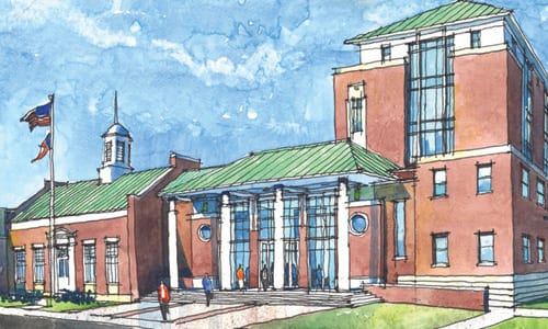 A rendering of Rockdale County Courthouse.