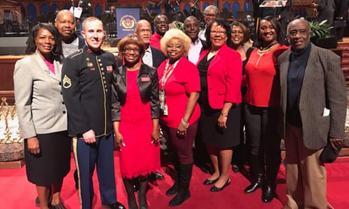 Members of the South DeKalb Rotary Club