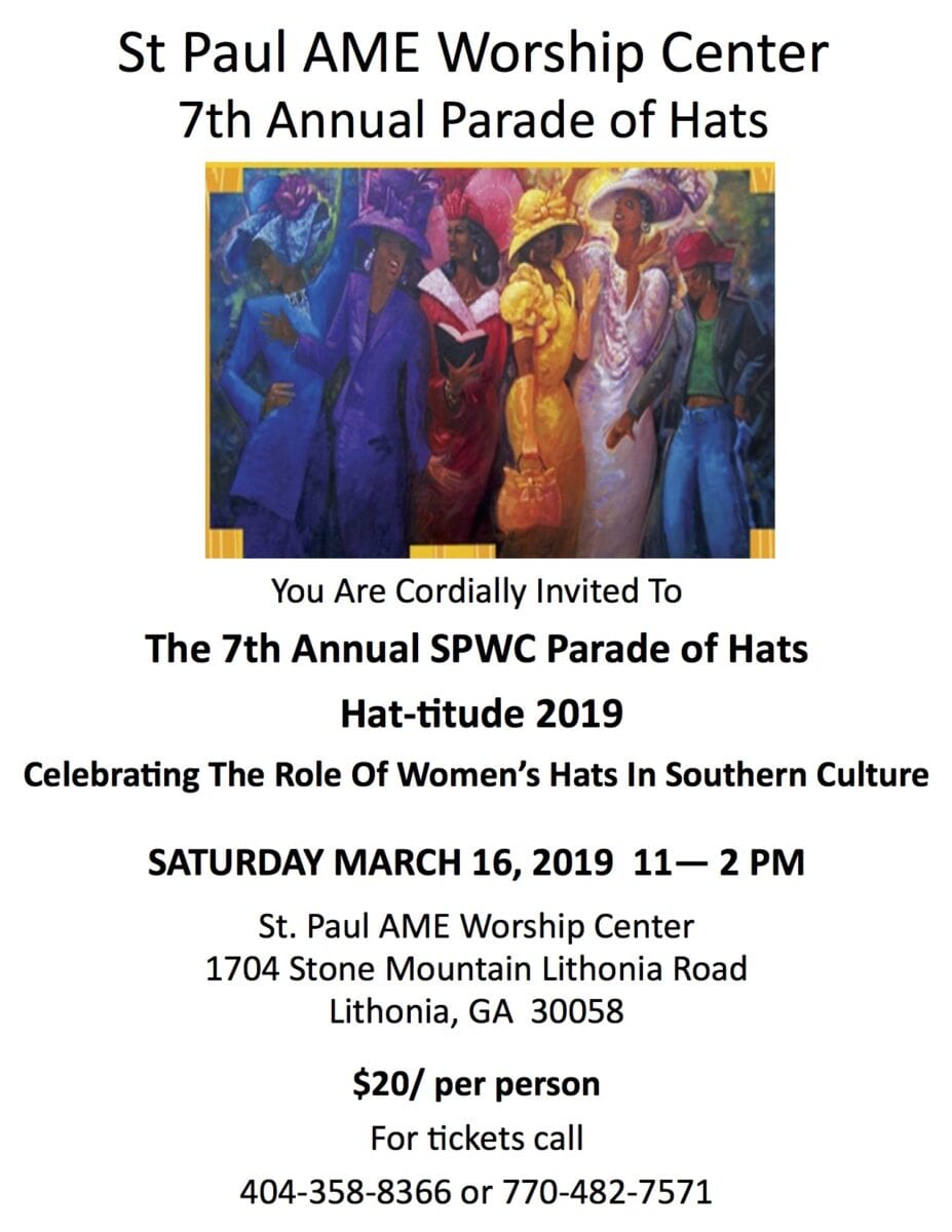 2019 PARADE OF HATS FLYER (revised) LARGE On Common Ground News 24/