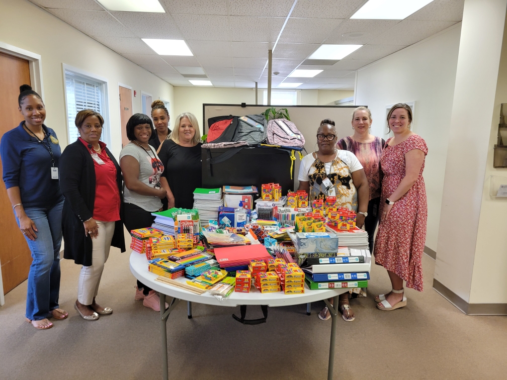 Rockdale County Clerk of Courts staff collects hundreds of items for