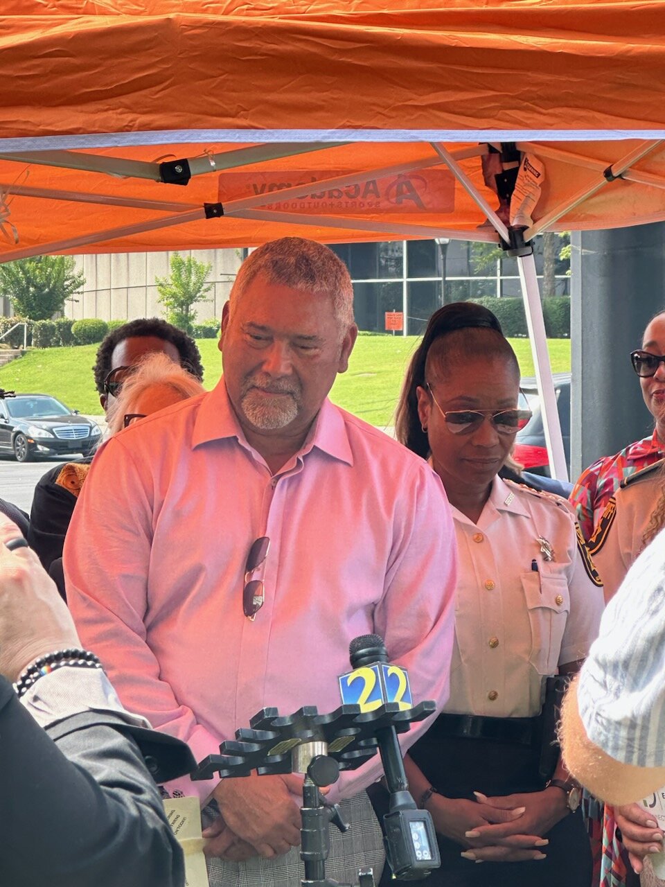 Thomas E. Brown Bridge dedication July 20, 2023. Photo gallery via besomeone.org.