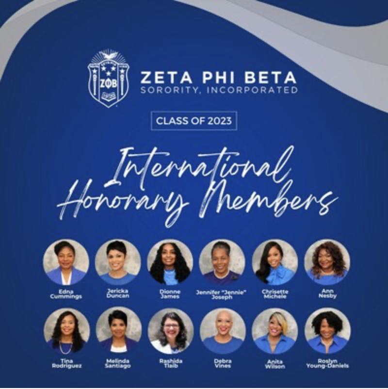 Zeta Phi Beta Sorority Inc. announces 2023 International Honorary