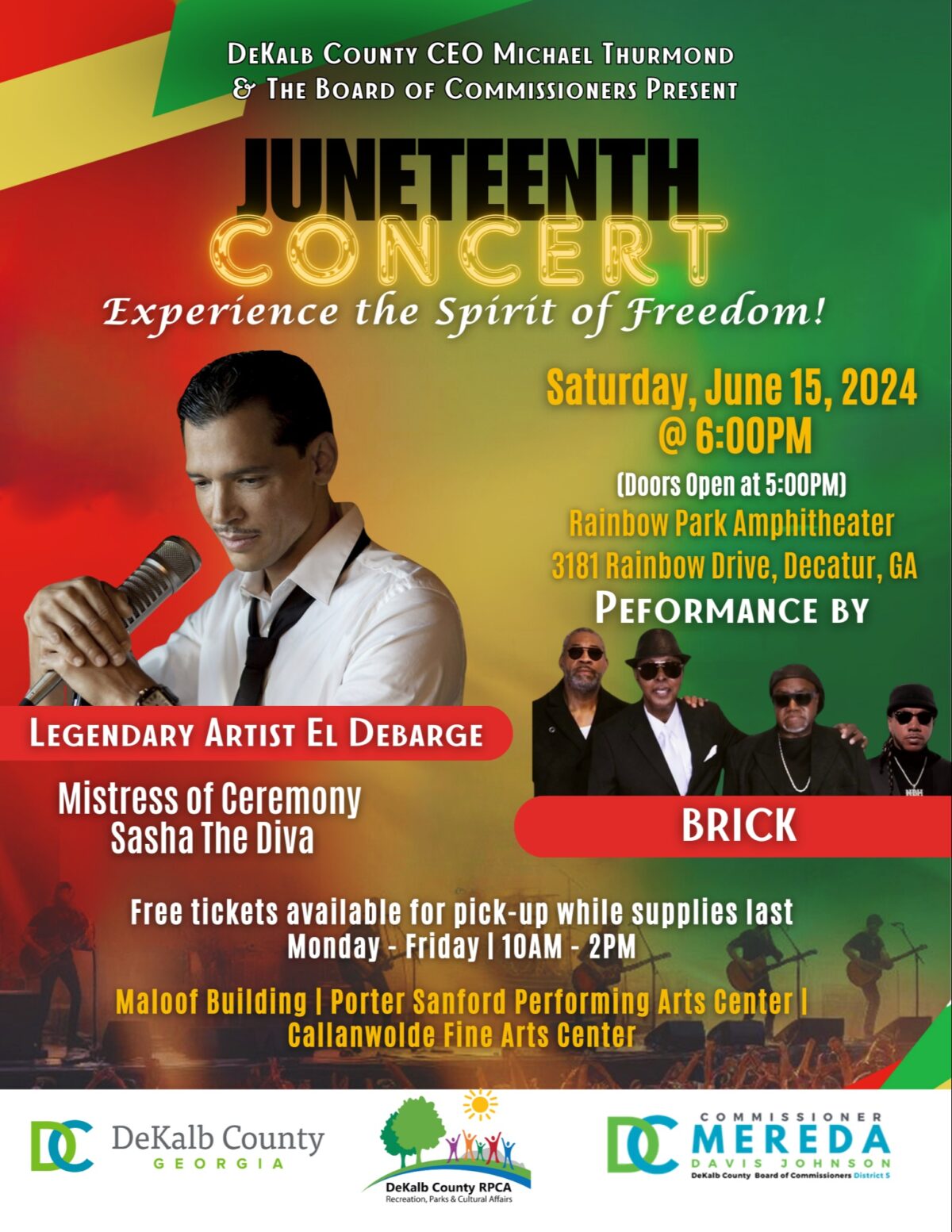 DeKalb County sets El DeBarge + Brick Concert Celebration