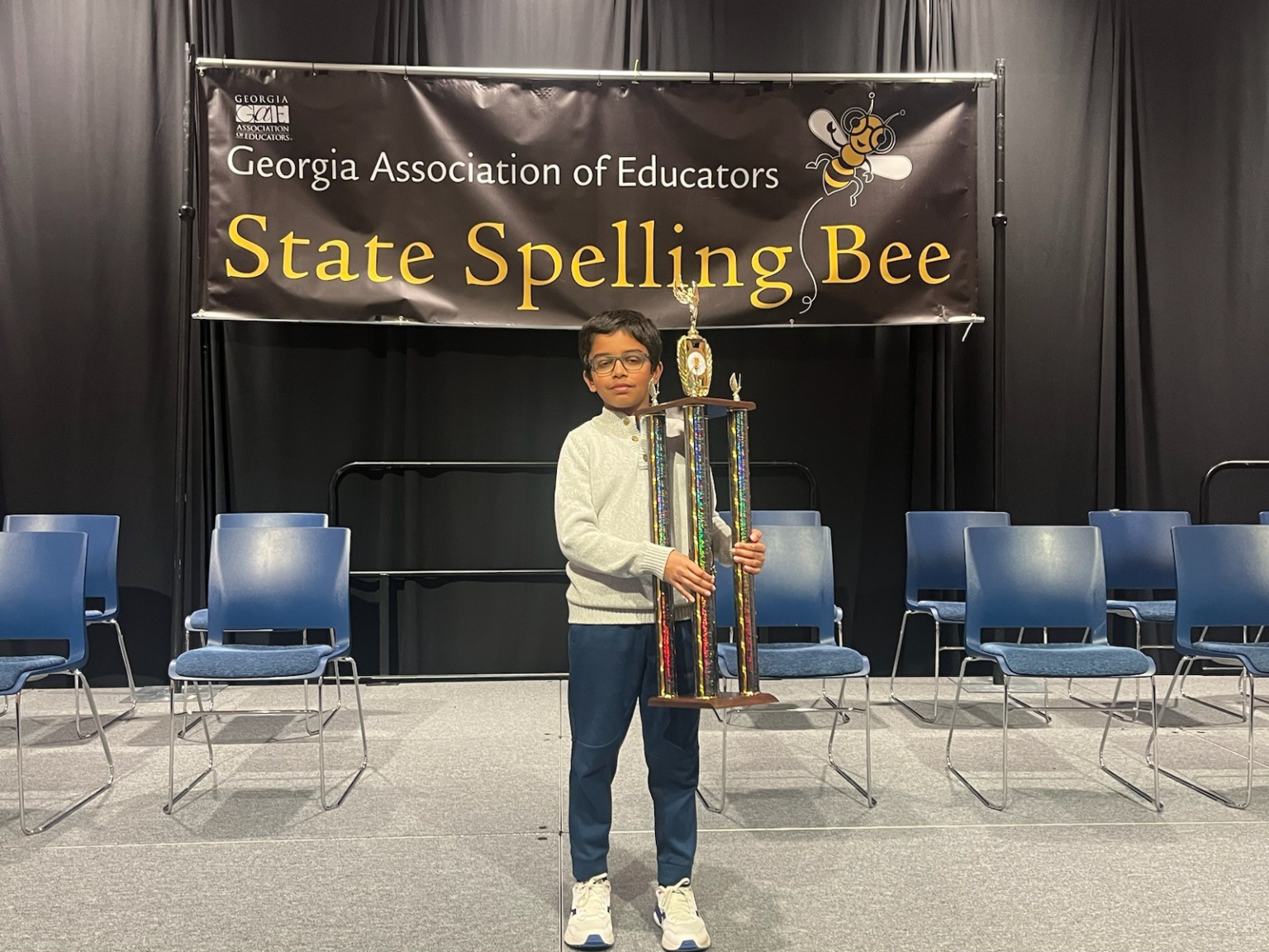 10-year-old DeKalb County student, Sary Dharavane, is Georgia’s Spelling Bee champion