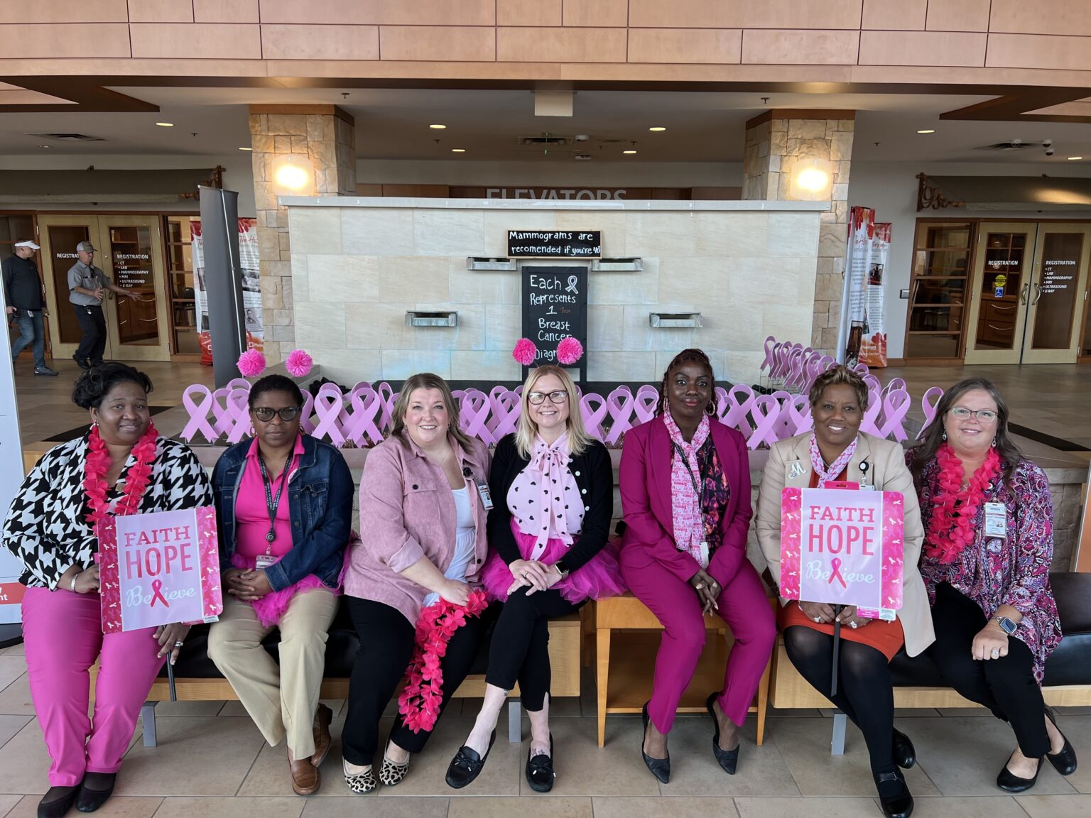 Rockdale Clerk of Courts Office highlights Breast Cancer Awareness, provides gift bags at Rockdale Hospital