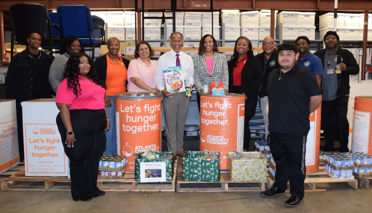 DeKalb County tax office collects over 2,300 pounds of food during holiday food drive