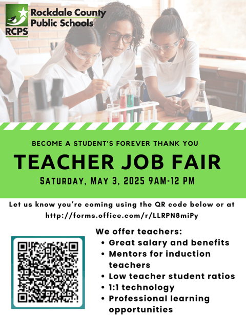 Rockdale County Public Schools to host teacher job fair May 3 – On Common Ground News