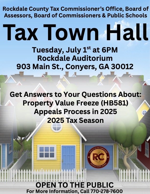 Rockdale County to host property tax town hall July 1 – On Common Ground News