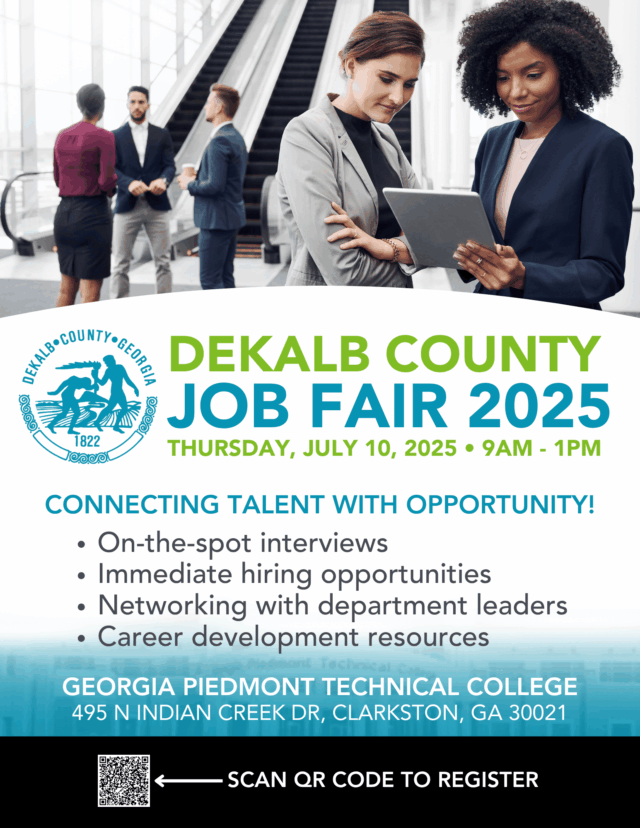 DeKalb County sets mega job fair, 500 positions across departments offered – On Common Ground News