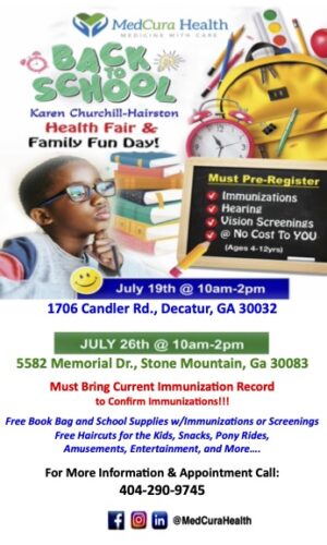 DeKalb, Rockdale sets back-to-school events with free supplies, family fun July 26 – On Common Ground News