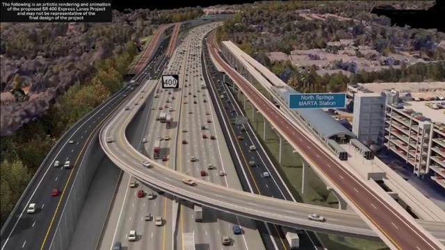 DOT announces lane closure for State Route 400 Express Lanes Project