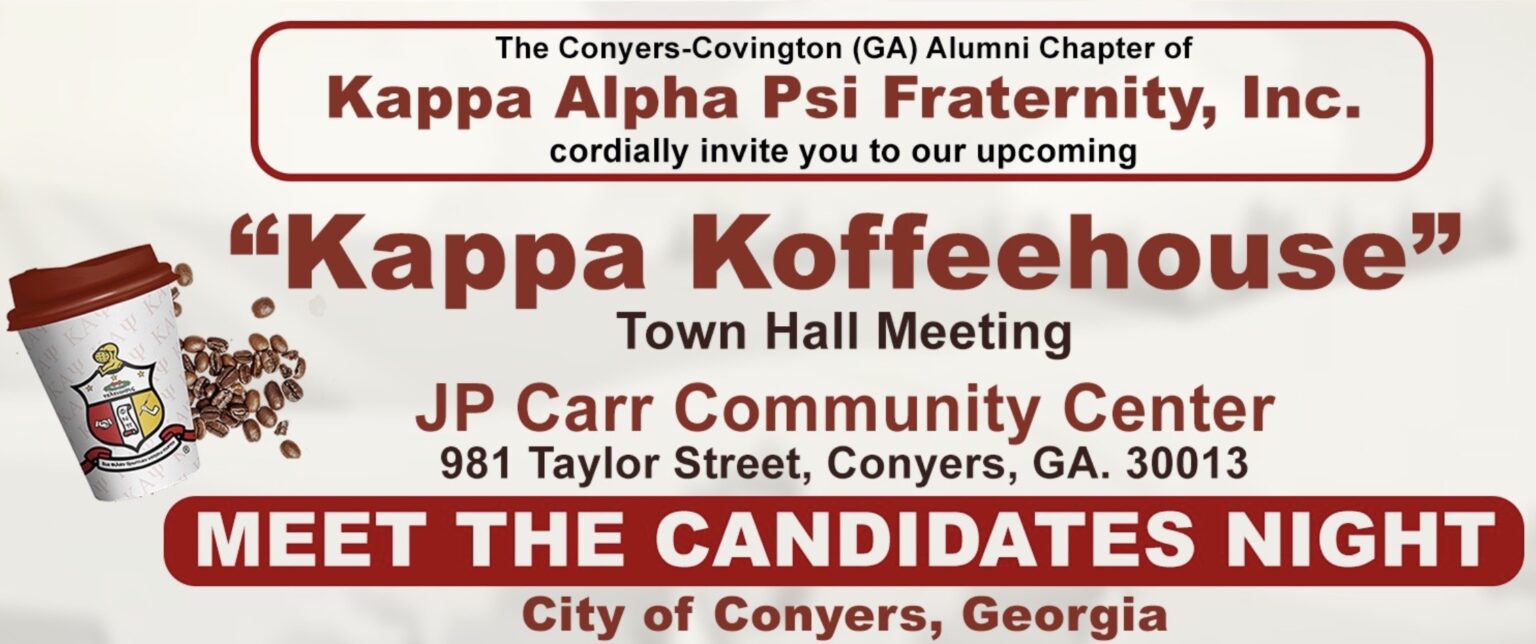 Conyers-Covington Kappa Alpha Psi fraternity to host “Meet the Candidates Night” Oct. 14