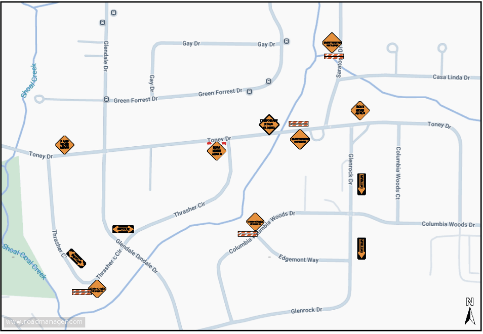 Columbia Woods/Toney Drive Sewer Improvement Project Road Closure Extended Through Dec. 10