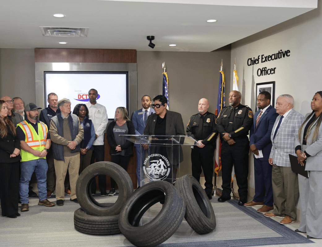 DeKalb CEO Cochran-Johnson announces crackdown on illegal tire dumping