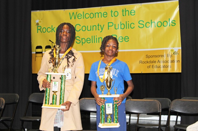 Ray Davis Middle School’s Austina Anyigba wins Rockdale County’s 2026 Spelling Bee with “Valiant,” Barksdale Elementary student named runner-up