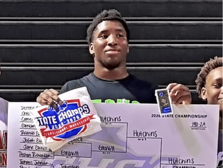 Demond Hutchins claims Miller Grove’s first wrestling state title