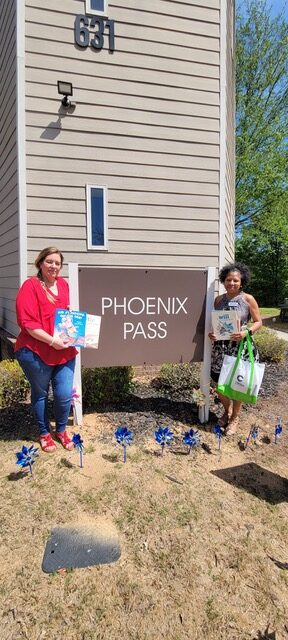 Books given to Phoenix Pass for Donate a Book Day