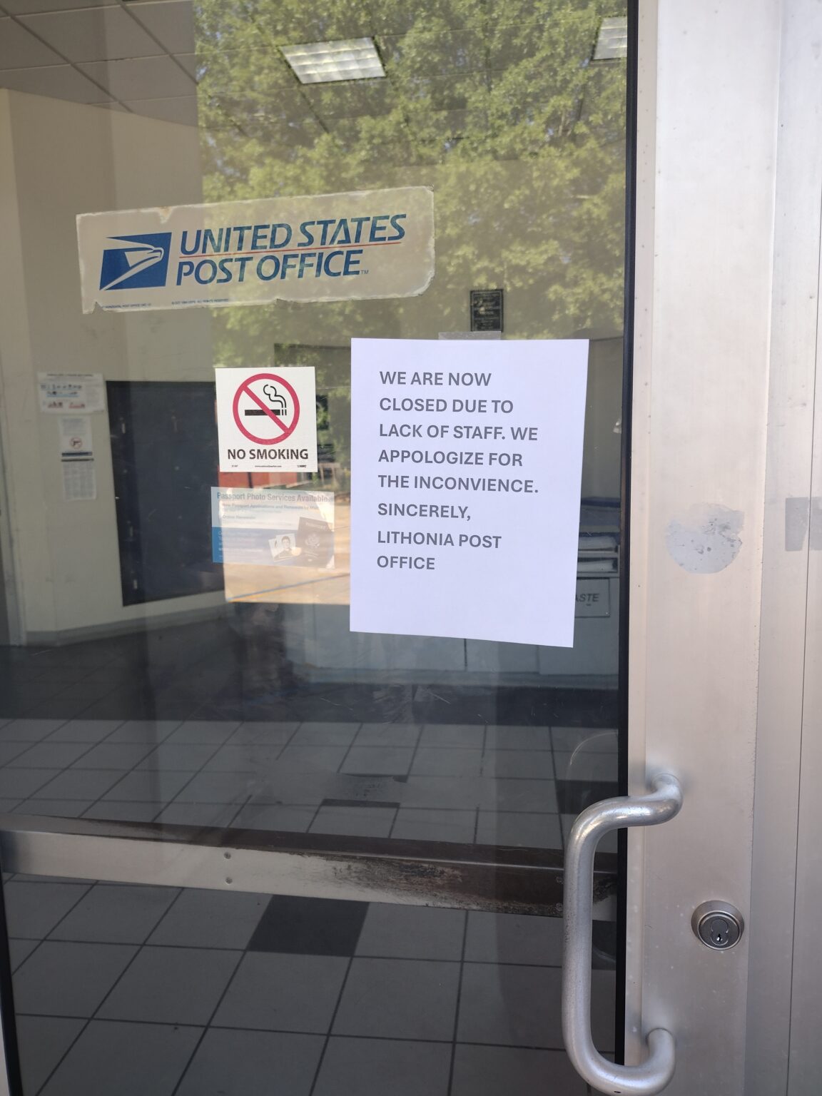Lithonia post office closes abruptly, raising community concern