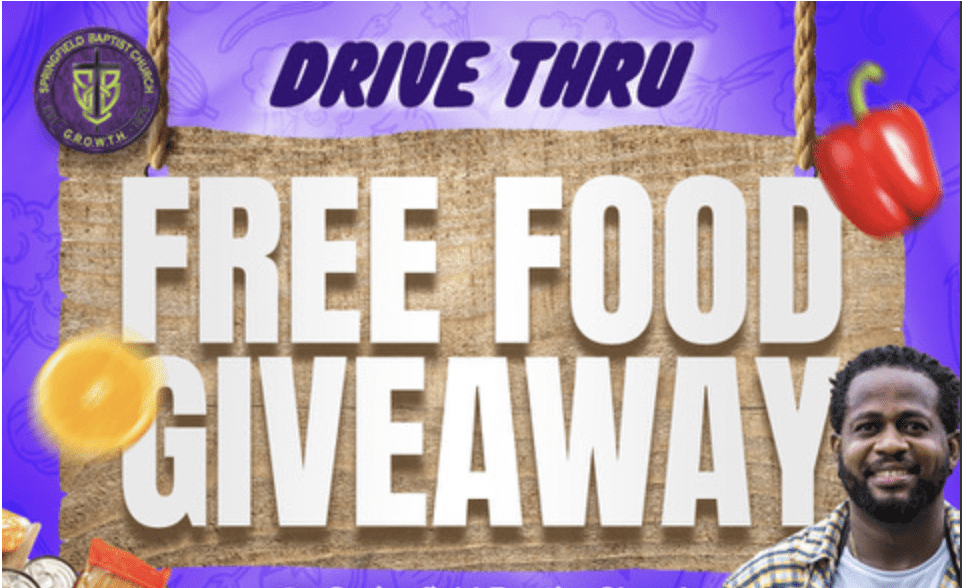 Springfield Baptist in Rockdale sets August bi-monthly drive-thru food pantry events