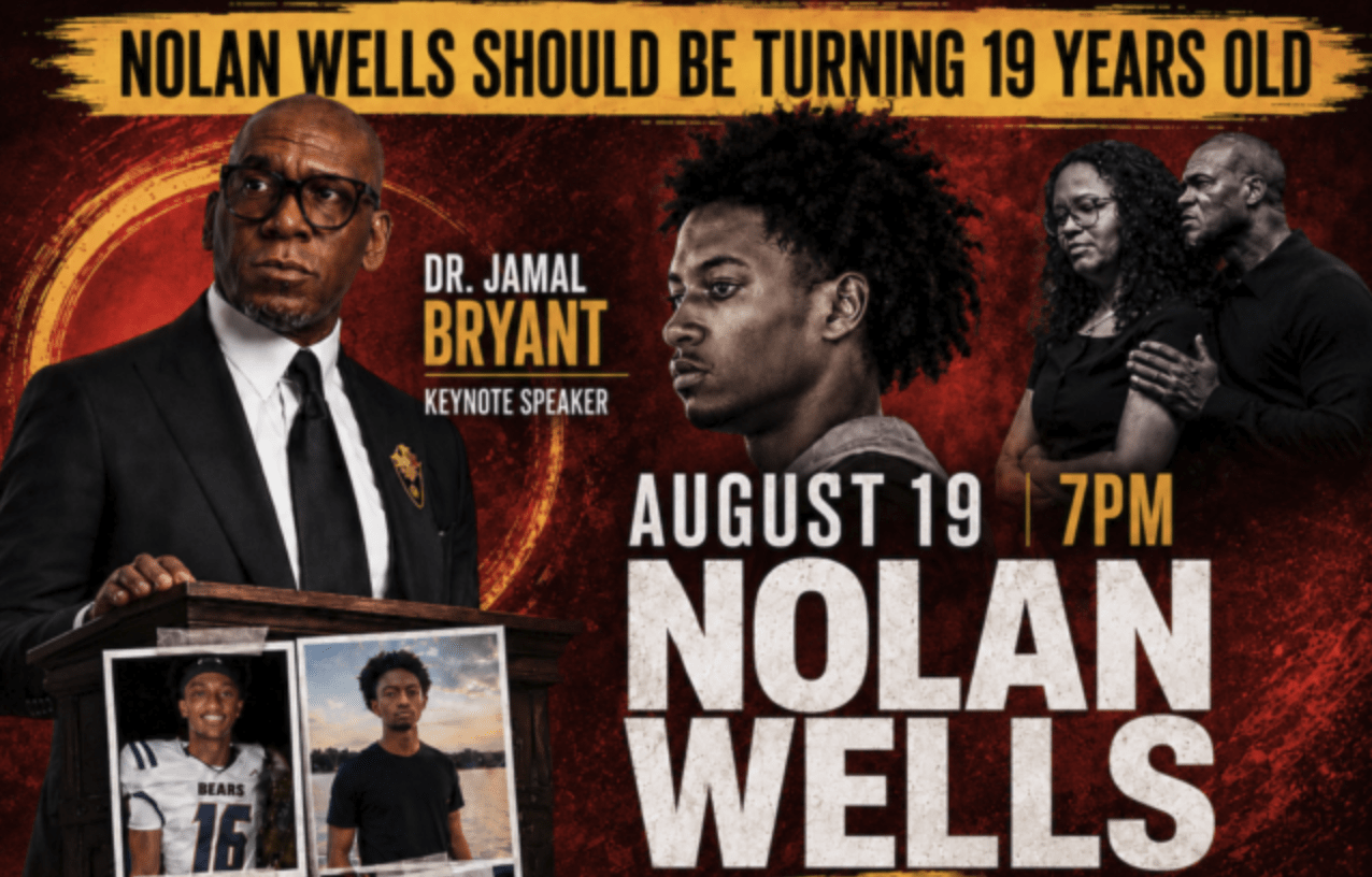 National prayer rally for Nolan Wells set Aug. 19, New Birth’s Jamal Bryant to deliver keynote address