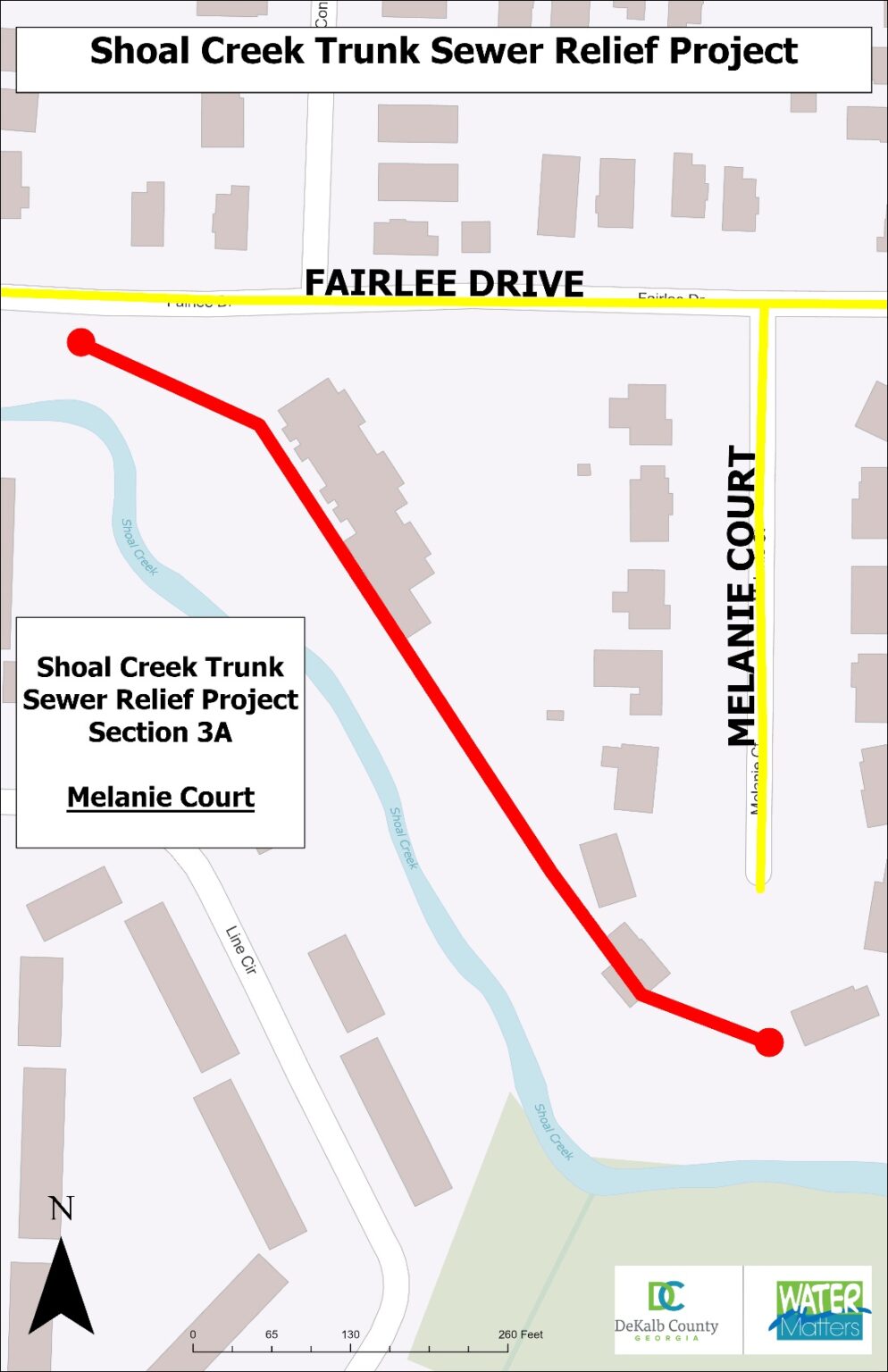 DeKalb County: Shoal Creek Trunk Sewer Relief Projects Section 3A to begin Nov. 30